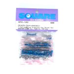 画像: 【ネコポス対応】スクエア(SQUARE)/SFC-183/チタン&ブルーアルミヘックスビスセット タミヤTRF104用