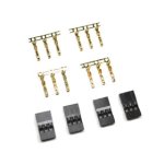 画像: 【ネコポス対応】スクエア(SQUARE)/SGC-71/受信機用コネクター メス4ペア(サンワ、JR用)