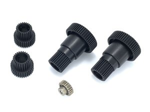 画像1: 【ネコポス対応】スクエア(SQUARE)/SGW-30B2/ハイスピードギヤ&超硬質アルミピニオン25Tセット (タミヤGF-01用)