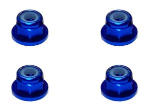 画像2: 【ネコポス対応】スクエア(SQUARE)/SGX-03FBK_BY_OR_P_PK_R_S_TB/アルミフランジナイロンナット M3 4個入 ※画像は5個ですが商品は4個入です。