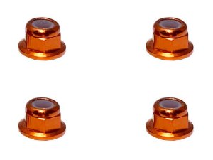 画像3: 【ネコポス対応】スクエア(SQUARE)/SGX-03FBK_BY_OR_P_PK_R_S_TB/アルミフランジナイロンナット M3 4個入 ※画像は5個ですが商品は4個入です。