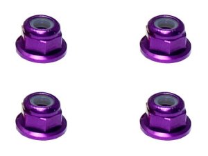 画像4: 【ネコポス対応】スクエア(SQUARE)/SGX-03FBK_BY_OR_P_PK_R_S_TB/アルミフランジナイロンナット M3 4個入 ※画像は5個ですが商品は4個入です。