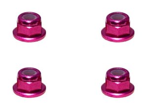 画像5: 【ネコポス対応】スクエア(SQUARE)/SGX-03FBK_BY_OR_P_PK_R_S_TB/アルミフランジナイロンナット M3 4個入 ※画像は5個ですが商品は4個入です。