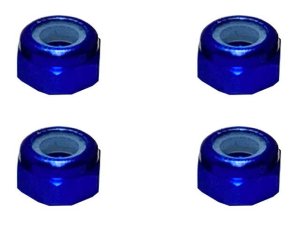 画像2: 【ネコポス対応】スクエア(SQUARE)/SGX-03UBK_BY_OR_P_PK_R_S_TB/アルミ薄型ナイロンナット M3 4個入 ※画像は5個ですが商品は4個入です。