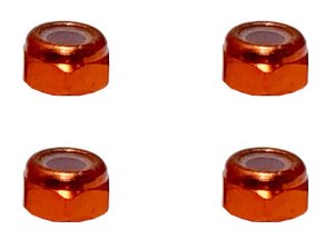 画像3: 【ネコポス対応】スクエア(SQUARE)/SGX-03UBK_BY_OR_P_PK_R_S_TB/アルミ薄型ナイロンナット M3 4個入 ※画像は5個ですが商品は4個入です。