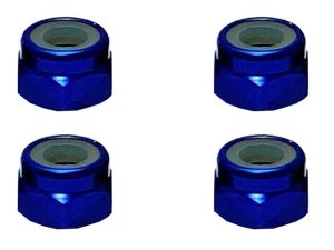 画像2: 【ネコポス対応】スクエア(SQUARE)/SGX-04BK_BY_OR_P_PK_R_S_TB/アルミナイロンナット M4 4個入 ※画像は5個ですが商品は4個入です。