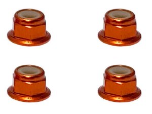 画像3: 【ネコポス対応】スクエア(SQUARE)/SGX-04FBK_BY_OR_P_PK_R_S_TB/アルミフランジナイロンナット M4 4個入 ※画像は5個ですが商品は4個入です。