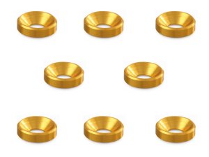 画像3: 【ネコポス対応】スクエア(SQUARE)/SGX-16BK/4mmアルミ皿ワッシャー外径10mm 6個入