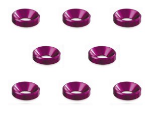 画像4: 【ネコポス対応】スクエア(SQUARE)/SGX-16BK/4mmアルミ皿ワッシャー外径10mm 6個入