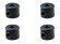 画像1: 【ネコポス対応】スクエア(SQUARE)/SGX-17BK/2mm アルミリンケージストッパー 4個入