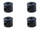 画像: 【ネコポス対応】スクエア(SQUARE)/SGX-17BK/2mm アルミリンケージストッパー 4個入