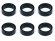 画像1: 【ネコポス対応】スクエア(SQUARE)/SGX-4830BK/1/12レーシング用リア車幅調整カラー3.0t (6個入) φ7.9×6.4×3.0t