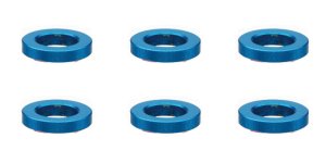 画像7: 【ネコポス対応】スクエア(SQUARE)/SGX-910BK/M3 アルミカラー φ5.5×3×1.0t 6個入