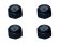 画像1: 【ネコポス対応】スクエア(SQUARE)/SGY-02BK__SGY-02TB/アルミナイロンナット M2 4pcs