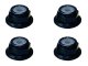 画像: 【ネコポス対応】スクエア(SQUARE)/SGY-02FBK__SGY-02FTB/アルミフランジナイロンナット M2 4pcs