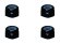 画像1: 【ネコポス対応】スクエア(SQUARE)/SGY-03BK__SGY-03TB/アルミナイロンナット M3 4pcs