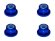 画像2: 【ネコポス対応】スクエア(SQUARE)/SGY-03FBK__SGY-03FTB/アルミフランジナイロンナット M3 4pcs