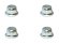 画像7: 【ネコポス対応】スクエア(SQUARE)/SGY-03FBK__SGY-03FTB/アルミフランジナイロンナット M3 4pcs