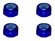 画像2: 【ネコポス対応】スクエア(SQUARE)/SGY-03UBK__SGY-03UTB/アルミ薄型ナイロンナット M3 4pcs