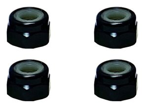 画像1: 【ネコポス対応】スクエア(SQUARE)/SGY-04BK__SGY-04TB/アルミナイロンナット M4 4pcs