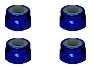 画像2: 【ネコポス対応】スクエア(SQUARE)/SGY-04BK__SGY-04TB/アルミナイロンナット M4 4pcs