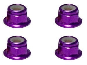 画像4: 【ネコポス対応】スクエア(SQUARE)/SGY-04FBK__SGY-04FTB/アルミフランジナイロンナット M4 4pcs