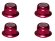 画像6: 【ネコポス対応】スクエア(SQUARE)/SGY-04FBK__SGY-04FTB/アルミフランジナイロンナット M4 4pcs