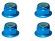画像8: 【ネコポス対応】スクエア(SQUARE)/SGY-04FBK__SGY-04FTB/アルミフランジナイロンナット M4 4pcs