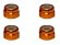 画像3: 【ネコポス対応】スクエア(SQUARE)/SGY-04BK__SGY-04TB/アルミナイロンナット M4 4pcs