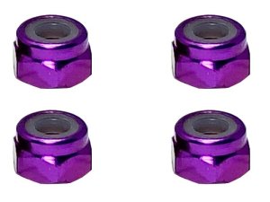 画像4: 【ネコポス対応】スクエア(SQUARE)/SGY-04BK__SGY-04TB/アルミナイロンナット M4 4pcs