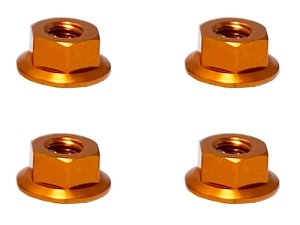 画像4: 【ネコポス対応】スクエア(SQUARE)/SGY-04SBK__SGY-04STB/アルミフランジセレートナット M4 4pcs