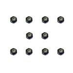 画像: 【ネコポス対応】スクエア(SQUARE)/SGY-102UBK__SGY-102UTB/アルミ薄型ナイロンナット M2 10pcs
