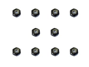 画像1: 【ネコポス対応】スクエア(SQUARE)/SGY-102UBK__SGY-102UTB/アルミ薄型ナイロンナット M2 10pcs