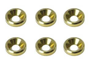 画像3: 【ネコポス対応】スクエア(SQUARE)/SGY-15BK__SGY-15TB/アルミ皿ワッシャーM3 外径8mm 6pcs