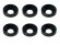 画像1: 【ネコポス対応】スクエア(SQUARE)/SGY-16BK__SGY-16TB/アルミ皿ワッシャーM4 外径10mm 6pcs