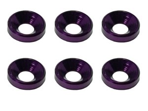 画像4: 【ネコポス対応】スクエア(SQUARE)/SGY-16BK__SGY-16TB/アルミ皿ワッシャーM4 外径10mm 6pcs