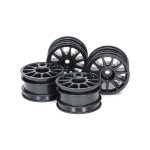 画像: 【ネコポス対応】タミヤ(TAMIYA)/SP-1665/SP.1665 Mシャーシ11本スポークホイール (ブラック) 4本
