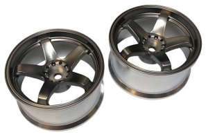 画像1: 【ネコポス対応】TOPLINE(トップライン)/TDW-062TS/Nモデル Ver.3 ホイール (オフセット6/チタンシルバー)2個入