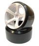 画像: 【ネコポス対応】TOPLINE(トップライン)/TDW-266WH_TDW-266BK/DRS-5ホイル 30mm幅(オフセット6)2個入