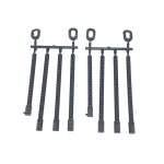 画像: 【ネコポス対応】スクエア(SQUARE)/TGX-125/タミヤツーリングカー用ボディマウント フロント3set/リヤ1set