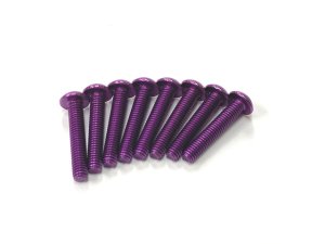 画像6: 【ネコポス対応】TOPLINE(トップライン)/TJB-06PU__TJB-18PU/S-Line 7075 M3六角ボタンビス パープル 8本入