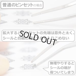 画像3: 【ネコポス対応】ミネシマ/TM-23/TM-23 フラットピンセット(デカール用) 155mm