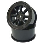 画像: 【ネコポス対応】TOPLINE(トップライン)/WAT-020BK/RS ワタナベ エイトスポークホイール オフセット 2 ブラック(2本入)