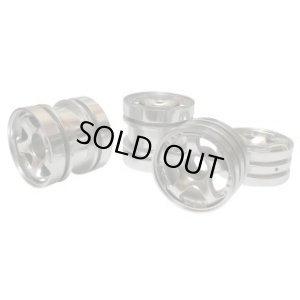 画像1: ワールドプロ/WP-0206/グラスホッパー用ホイールセット SP1 マットシルバー(4個入)