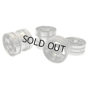 画像1: ワールドプロ/WP-0207/グラスホッパー用ホイールセット SP1 マットガンメタ(4個入)