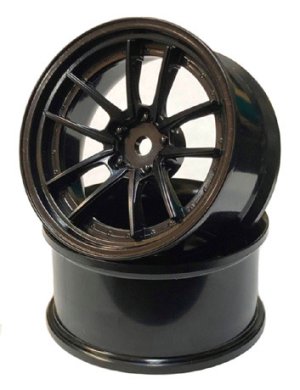 画像1: 【ネコポス対応】RC-ART/WW-0306BK_WW-0308BK/SSR REINER type10S WHEEL ブラック (2個入)