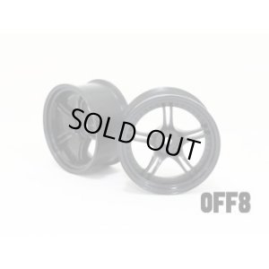 画像1: 【ネコポス対応】ワールドプロ/WW-0508BK_WH/SSR Professaor SPX ホイール オフセット8(深リム) 2個入