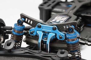 画像2: 【ネコポス対応】YOKOMO(ヨコモ)/Y2-017AGBL/RD/SDシリーズ用 ハイブリッド/アルミ製 ショックタワー(ブルー)