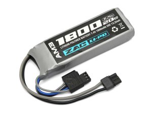 画像1: 【ネコポス対応】G-FORCE(ジーフォース)/ZAC258/ZAC AM3 LiPo 7.4V 1800mAh ミニ S 互換サイズ 次世代コネクタ仕様