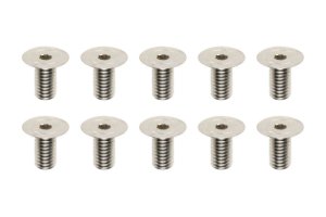 画像1: 【ネコポス対応】YOKOMO(ヨコモ)/ZC-F36SH-10/MS2.0 アルミシャーシ用 高精度切削 FH ソケットスクリュー120度 M3×6mm(10本入)